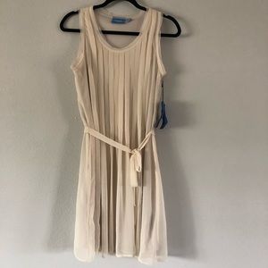 Vera Wang Simply Vera Ivory Chiffon Dress